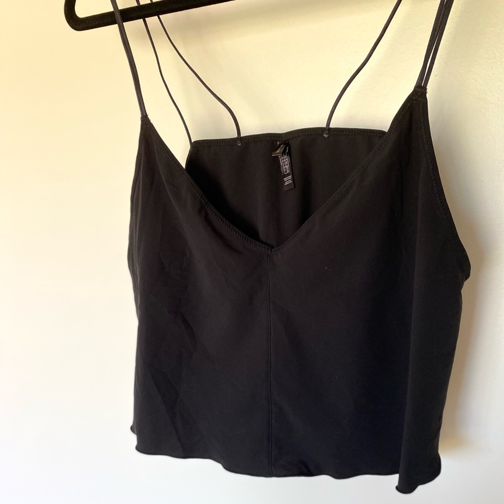 Blush Black Cropped Camisole